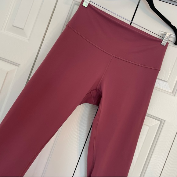 Lululemon Wunder Under High Rise Leggings Sz 10 Mauve Dusty Rose Full On Luon - Picture 4 of 13